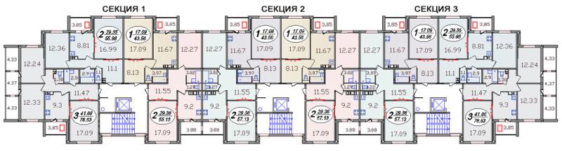 Типовая схема этажа