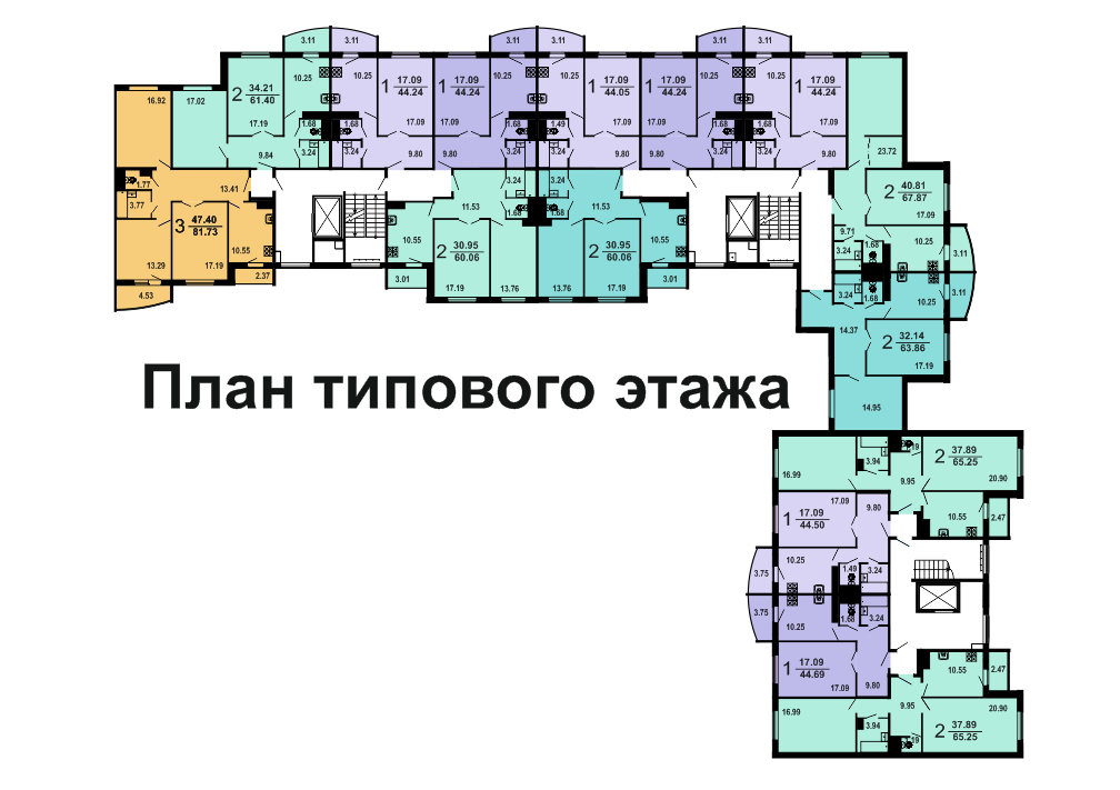 Типовая схема этажа