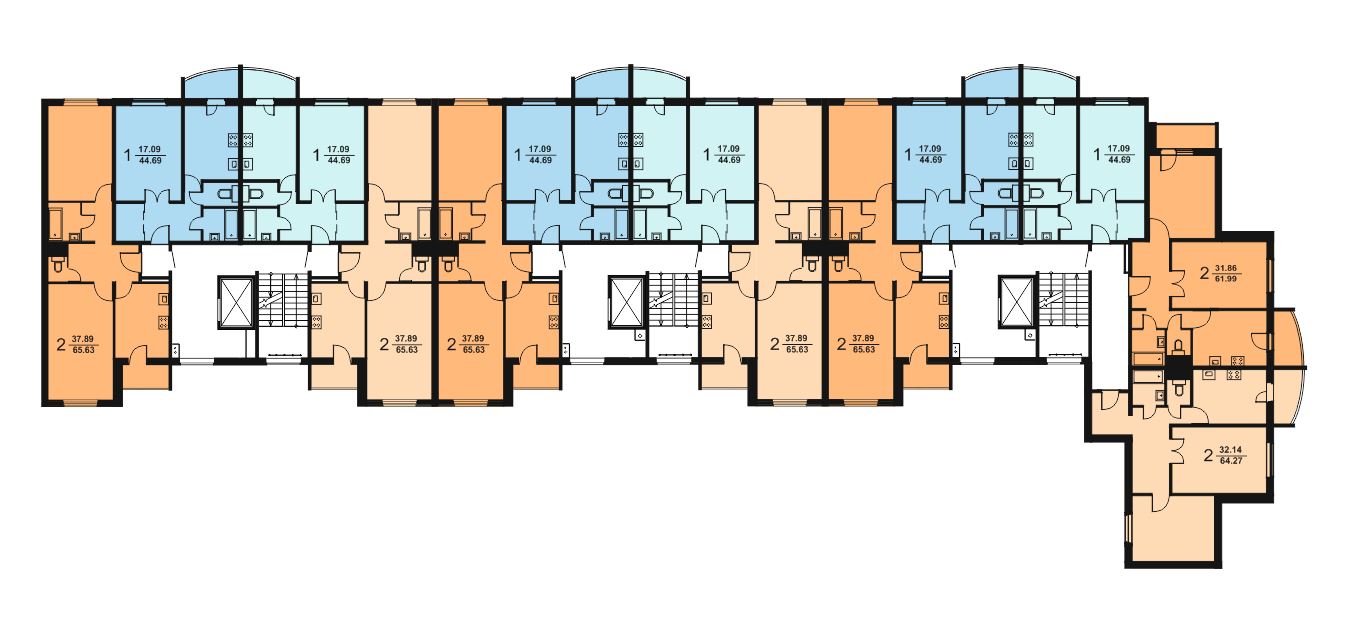 Типовая схема этажа