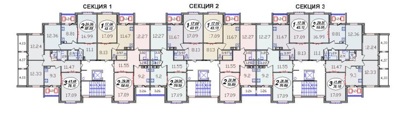 Типовая схема этажа