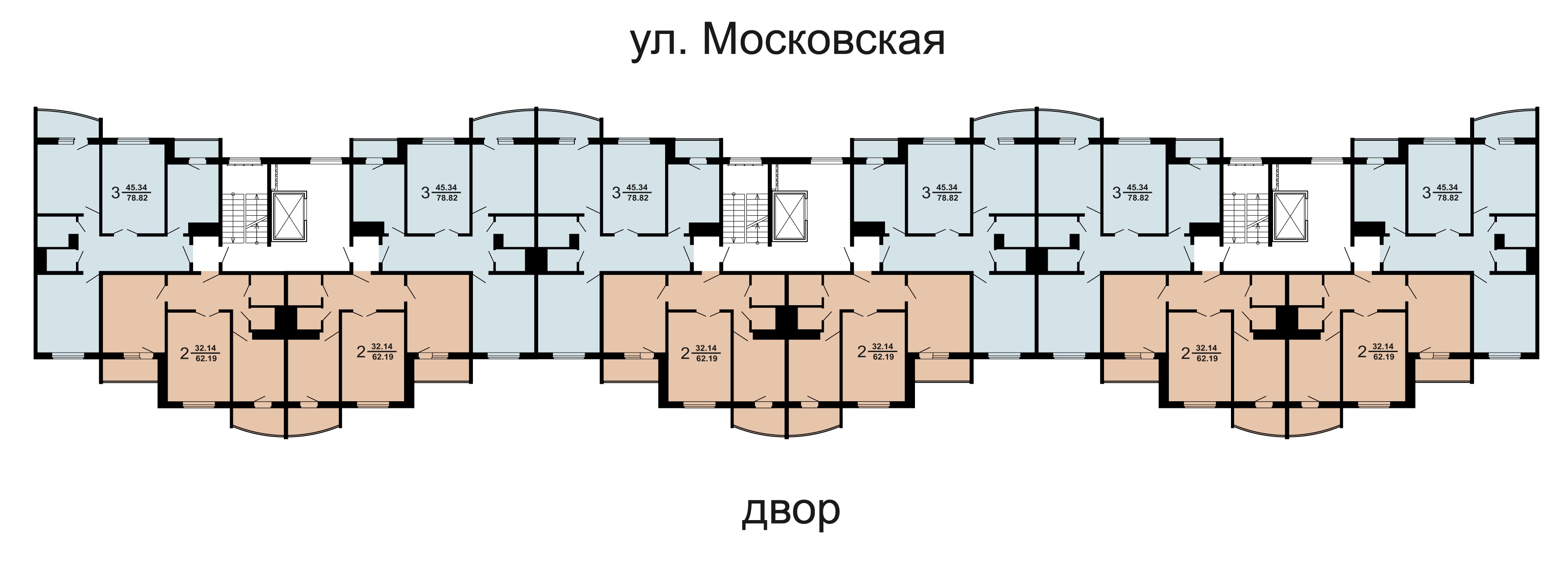 Типовая схема этажа