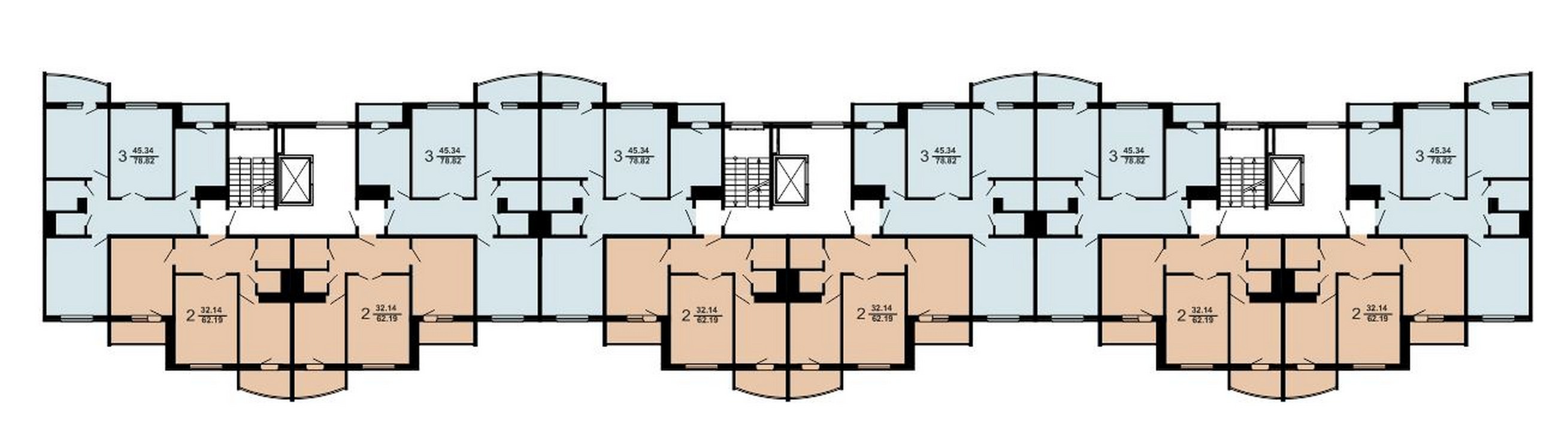 Типовая схема этажа